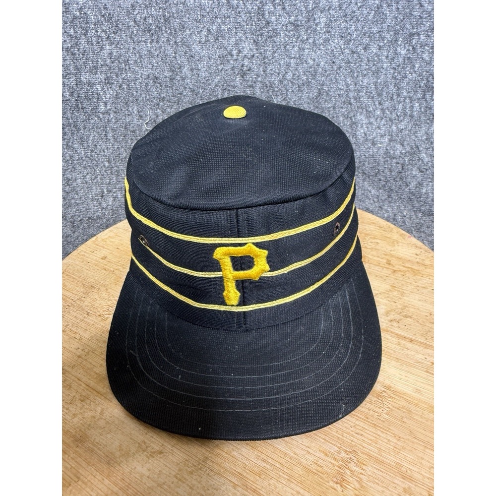 Pittsburgh Pirates Pillbox Snapback YoungAn Black Stripe Hat Cap Vintage